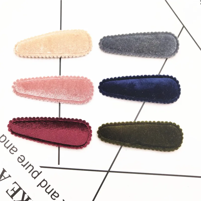 5.5cm 20pcs/lot felt Padded Snap Clip cover Applique Glitter DIY BB Hair Accessories | Дом и сад