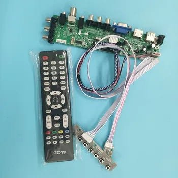 

Kit For LTN173KT03-W01/LTN173KT03-301 TV LVDS USB Signal controller board digital remote DVB-T2 VGA LED HDMI WLED 1600X900 40pin