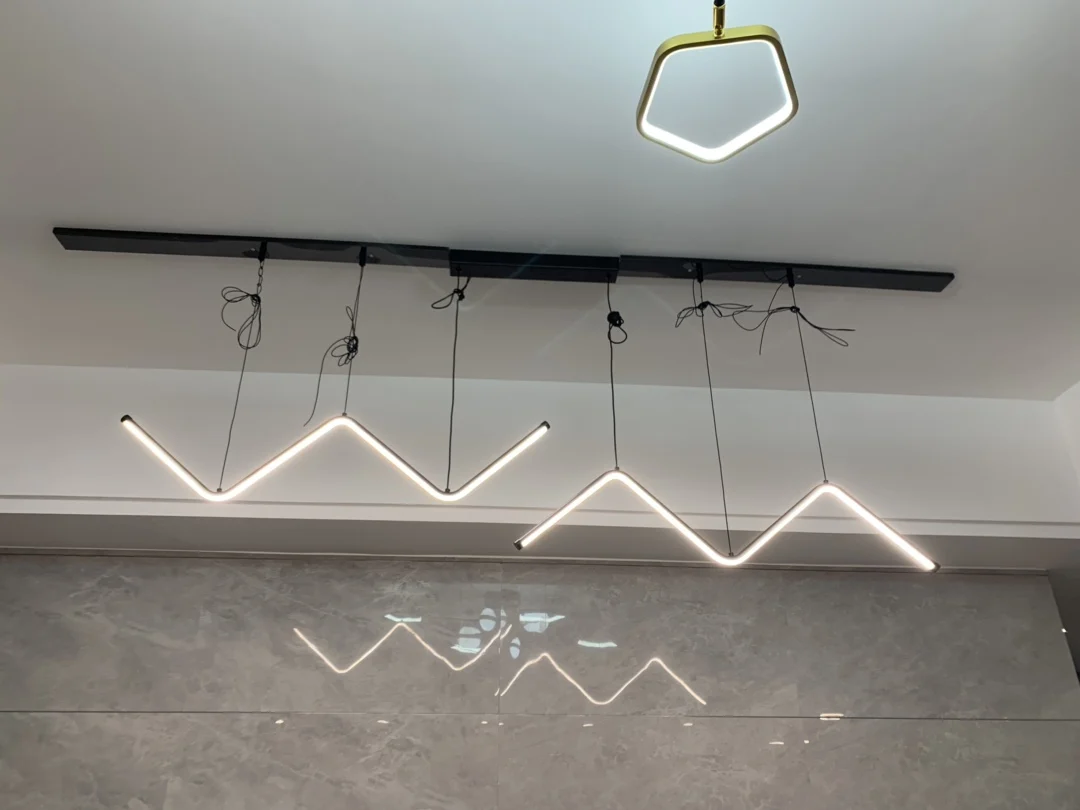 Modern LED dining room chandelier lighting Nordic restaurant long hanging lights office fixtures Bar illumination study lamps Modern LED dining room chandelier lighting Nordic restaurant long hanging lights office fixtures Bar illumination study lamps