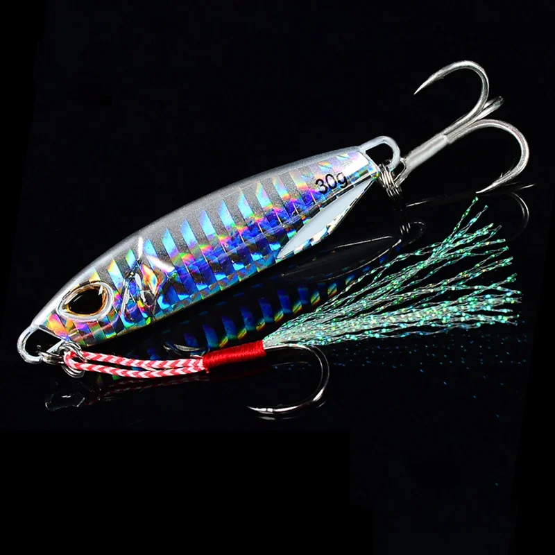 Mini 3D Artificial Bait Fishing Lure Swimbait With 2 Fishhooks Reusable Metal Sinking Casting Lure Jigging Fishing Accessories - Color: 40g