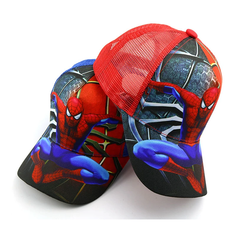 SPIDER-MAN детская бейсбольная кепка с героями мультфильмов для мальчиков и девочек, милая Кепка с человеком-пауком, Кепка от солнца, Повседневные Вечерние карнавальные кепки, подарки