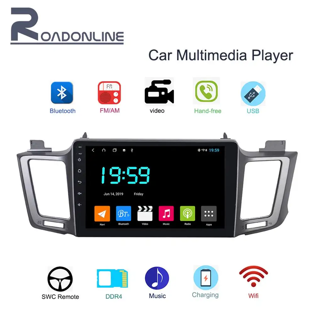 

1din 10.1"Android car radio GPS navigation suitable for 2013 RAV4 stereo multimedia player RDS,MP3,MP4,Bluetooth