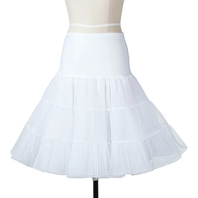 Женское осенне-зимнее рождественское платье, плюс размер, Повседневное платье с длинным рукавом, а-силуэт, элегантное винтажное праздничное платье, vestidos robe femme - Цвет: Pettiskirt White