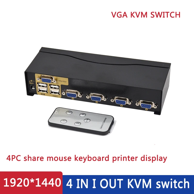

USB KVM Switch Switcher 2 Port VGA SVGA Switch Box USB 2.0 Maus Tastatur 1920*1440 Schalter