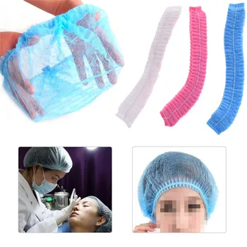 Preise 20 Teile/satz Einweg Vlies Haar Net Caps Plissee Anti Dust Hat Pro Spa Haar Salon Bad Dusche Caps Schönheit Zubehör