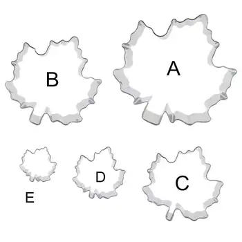 

5pcs Maple Leaf Stainless Steel Cutting Mold Polymer Clay Cutter Designer Clay Cutter Shapes Pottery Tools Hobby Art Supplies