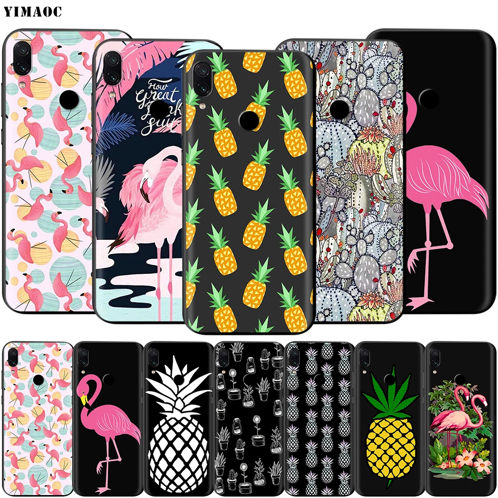 Pineapple Flamingos Cactus Case for Xiaomi Redmi Note 4 4x 4a 5 5a 6 8 8A MI 9 9s 10 8T K30 Pro Max Lite Plus | Мобильные телефоны