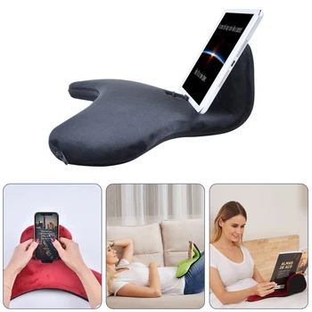 

Multi-Angle Soft Pillow Lap Stand Holder For Universal Phone For iPad Tablets EReaders Books Magazines On Bed Knee Desk