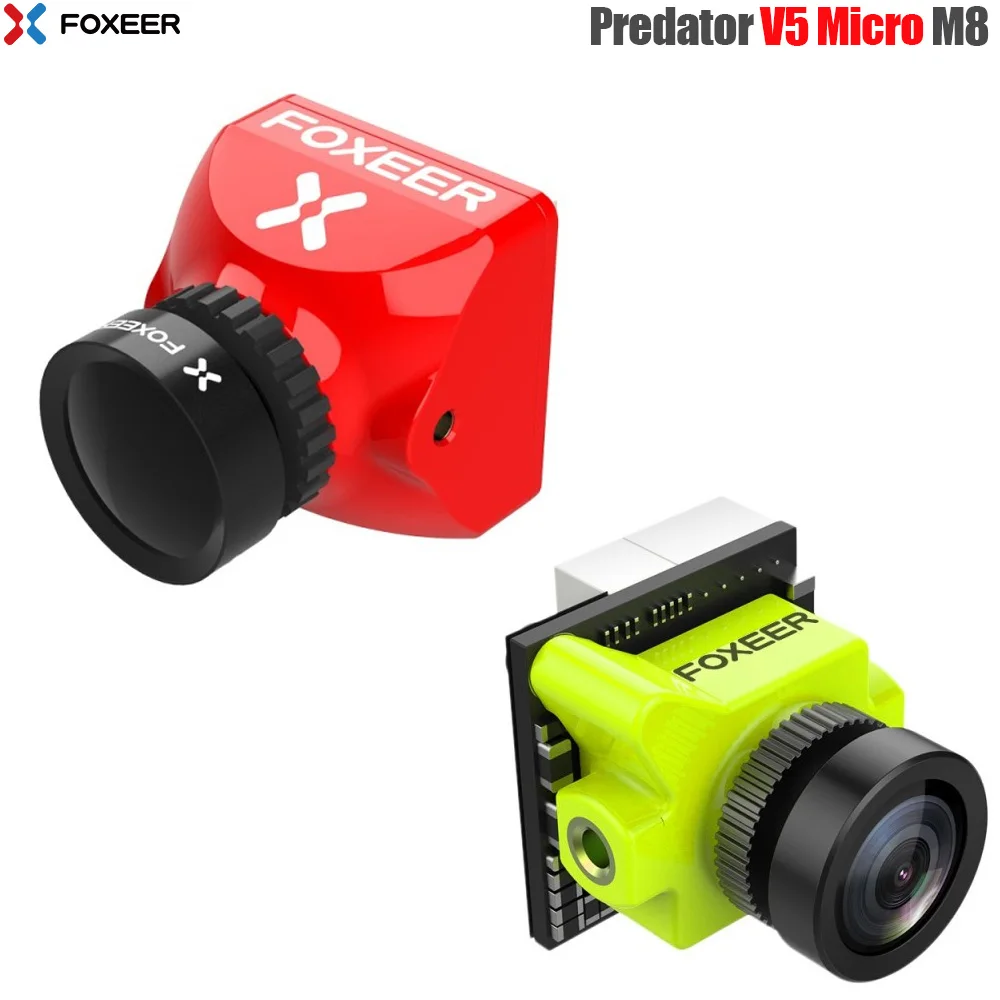 Foxeer Predator Micro V5 Camera 16:9/4:3 Pal/Ntsc Commutabile 1.7Mm Obiettivo 4Ms Latenza Super Wdr Fpv Camera M8 Per Fpv Rc Drone