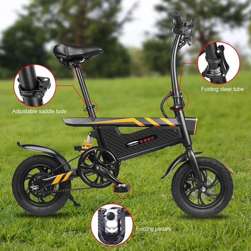 Excellent Electric Bike Bicycle 36V Two Wheel Electric Bicycle With Double Disc Brake System Foldable Electric Bicycle 250W For Adult 3