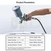 Professional HVLP Spray Paint Gun Kit 600ML 1.4/1.7/2.0mm Nozzle Gravity Pneumatic Paint Sprayers For Car Repair Tool Kits ► Photo 3/6