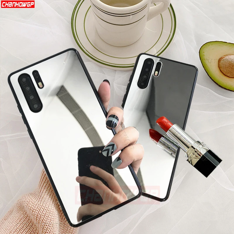 Зеркальный мягкий чехол с покрытием для Huawei P20 P30 Lite Mate 30 Y9 Y5 Y7 Y6 Pro 2019 Honor 20 10i 10 9X 8X 8C