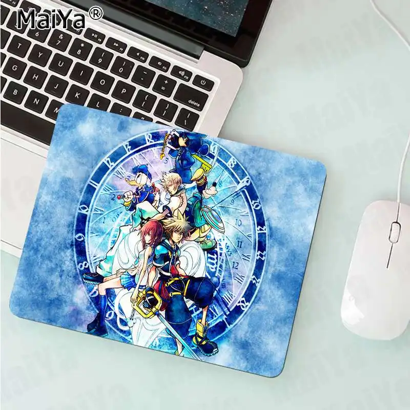 No Lock Edge25x29cm MaiYa Kingdom Hearts высокоскоростной коврик для мыши резиновый компьютерный игровой коврик для мыши - Цвет: No Lock Edge25x29cm