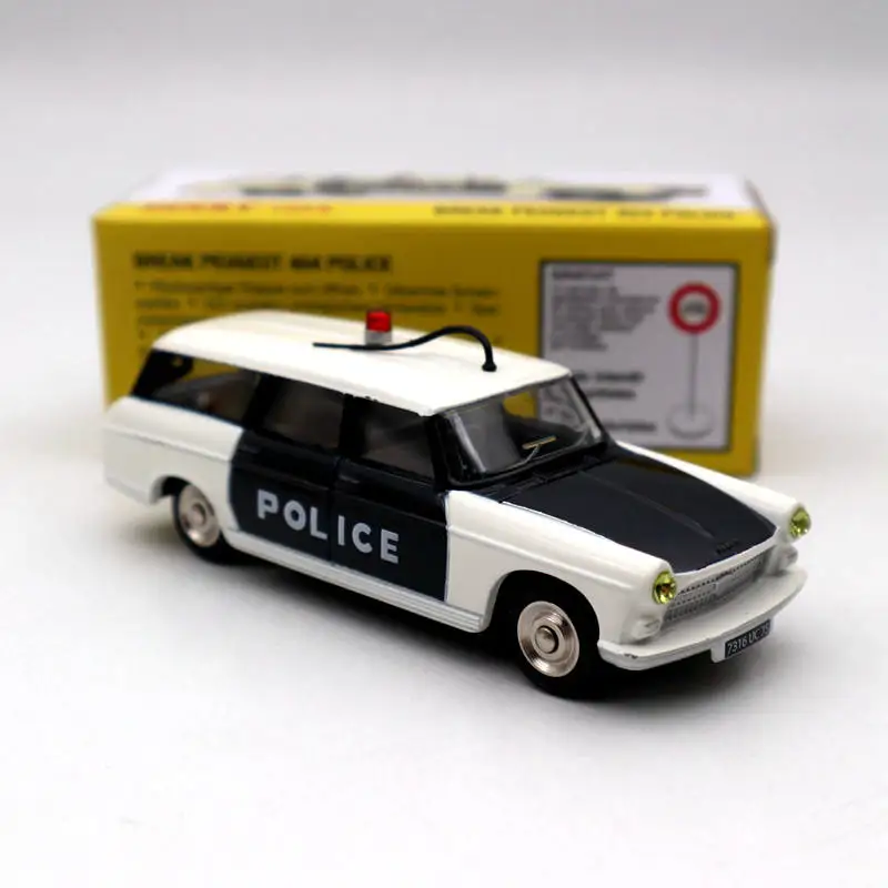 Atlas 1/43 Dinky игрушки 1429 BREAK PEUGEOT 404 полиция миниатюры литые модели Коллекция