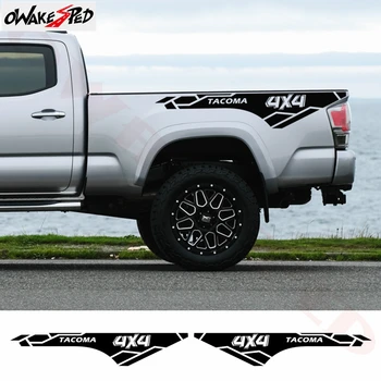 

2PCS Car Styling Stickers Sport 4x4 Graphics Auto Body Tail DIY Vinyl Decal For-Toyota TACOMA Pickup Trunk Side Decor Stickers