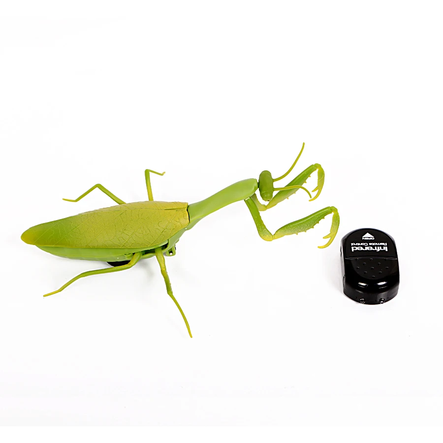 Color : As shown Chenzinan Tricky Toys Infrared Remote Control Simulation Praying Mantis with Light for Adult Children over 8 Years Old