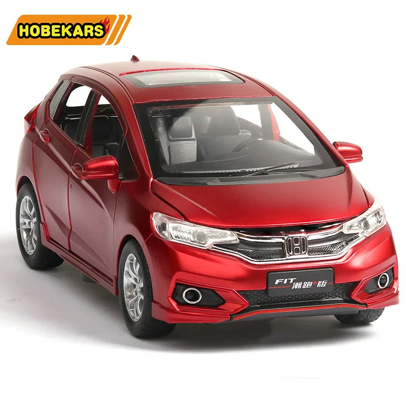 Honda Fit 1:32 Scale Metal Alloy Diecast Model Car Pull Back Kids Toy Vehicle