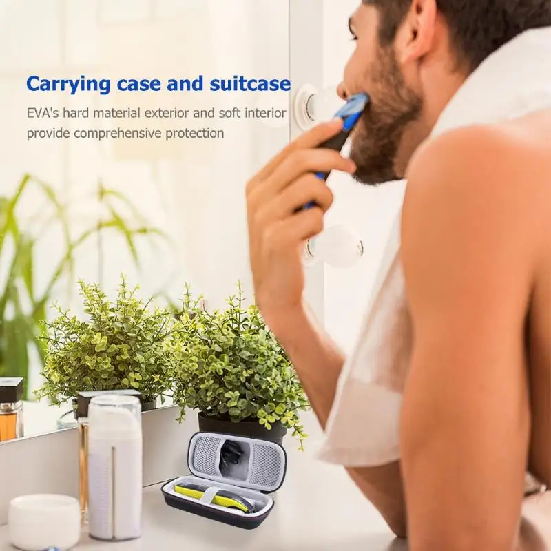 Бритва Жесткий Чехол для Philips OneBlade ударопрочный бритвенный аксессуар дорожная сумка из ЭВА упаковка для хранения коробка чехол на молнии с подкладкой