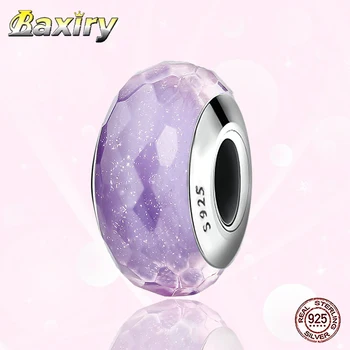 

2020 Jewelry DIY 925 Sterling Silver Fit Charms Silver 925 Original Bracelets Charm Beads Murano Glass Bead For Female