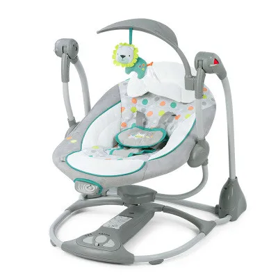 Детское кресло-качалка многофункциональное музыкальное Электрическое Кресло-Качалка для младенцев комфорт новорожденный складной шарнир детский батут с подарками - Цвет: S2