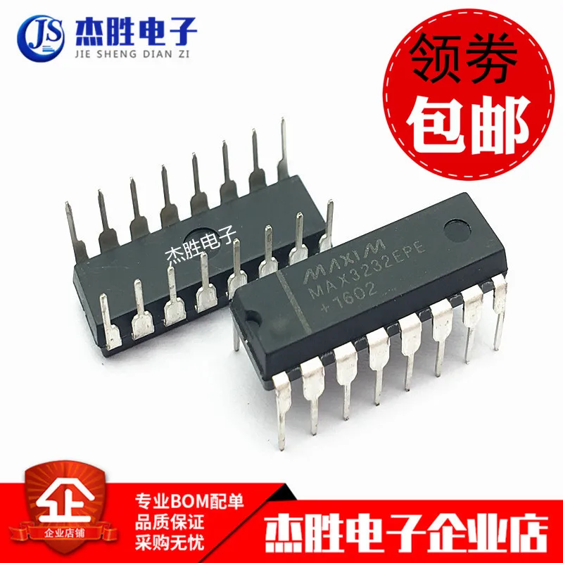 10 шт. MAX3232 MAX3232CPE MAX3232EPE DIP16 RS-232