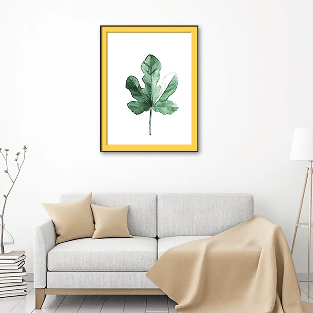 Зеленые растения масляная живопись INS холст картина настенные картины для