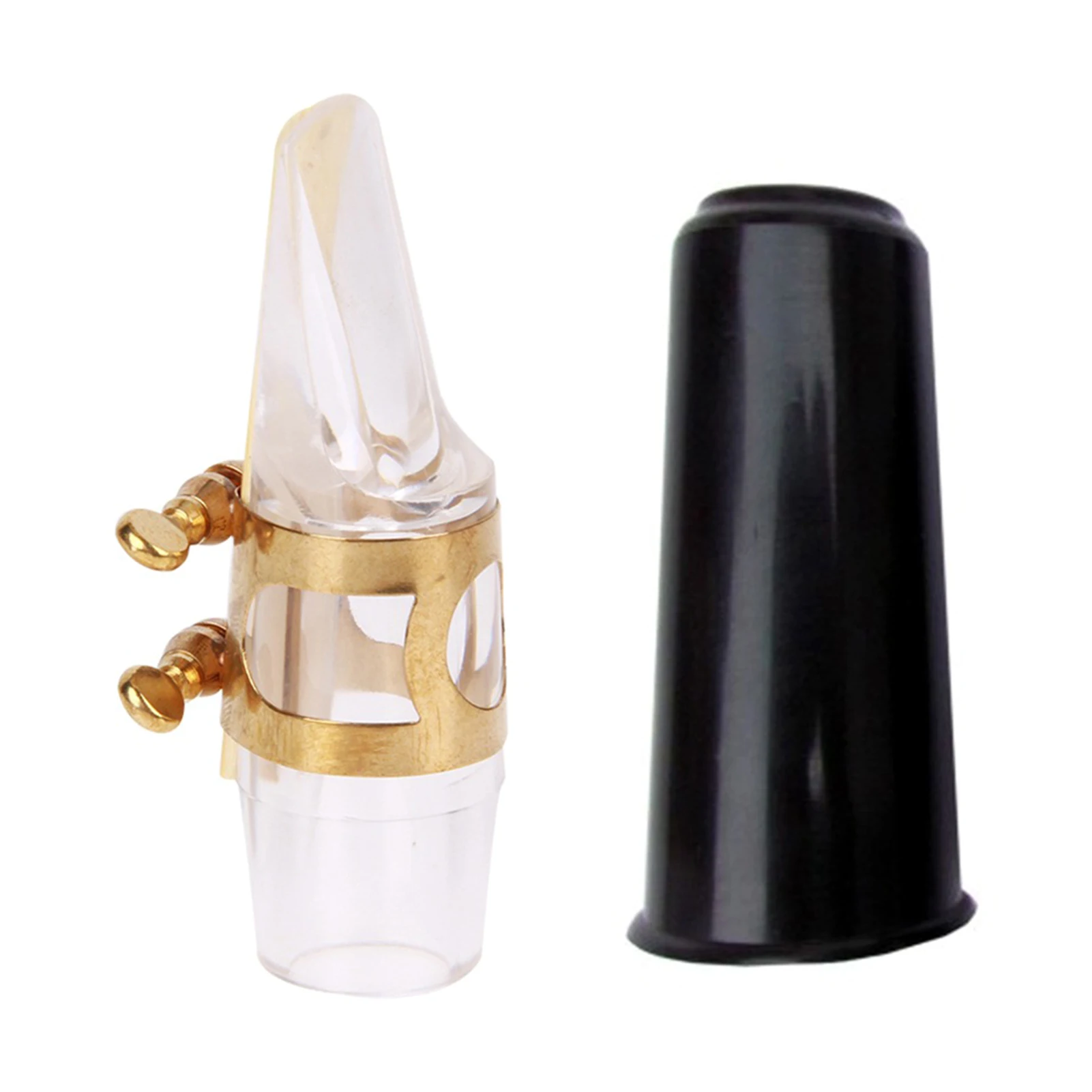 E flat Crystal Mouthpiece Kit Set Alto Saxophone Transparent with Clip/Reed Portable for Music Player Sax Accessories | Спорт и