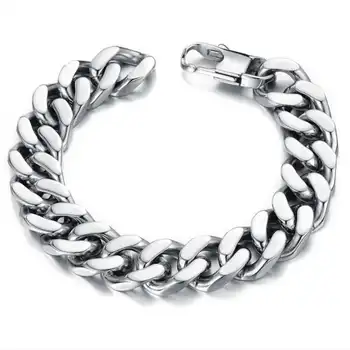 

Men Jewelry Titanium steel Snake bone chain bracelet so149