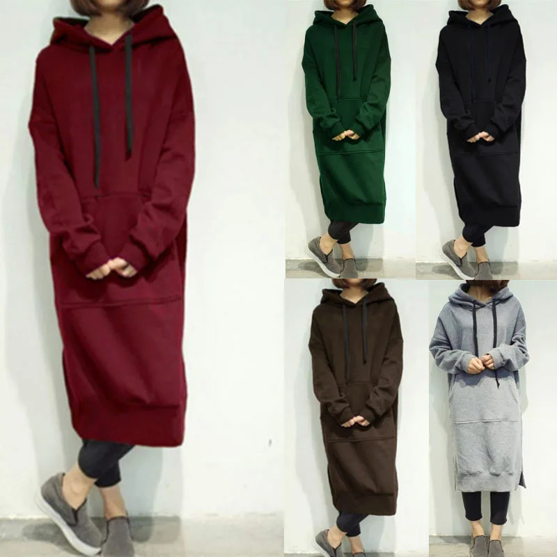 Womens Tops Dressy Casual,Women's Solid Color Hooded Fleece Solid Color Casual Sweaters
