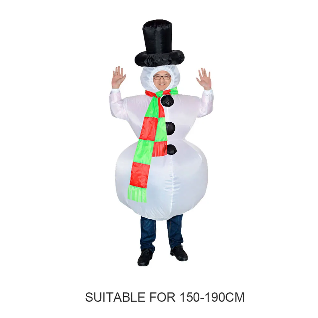 Надувной костюм снеговика фантазия юбка для мужчин и женщин вечерние Рождество год