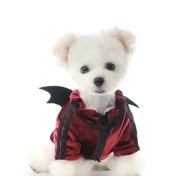 

Pet Warm Winter Clothes Pet Funny Bat Wings Coat for Puppy Dog Pet Sports Costume Halloween Dress Up Cosplay Clothes for Dog OZ