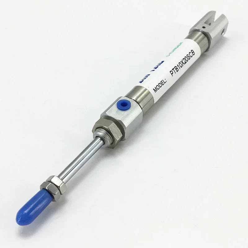 

PTB10X20SCB Pen size cylinder single acting pull with magnet double clevis PTB series Pneumatic components air tools