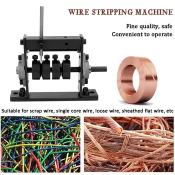 

Manual Portable Wire Stripping Machine Scrap Cable Peeling Machines Stripper for 1-30mm Hand Tool Can Connect Hand Drill