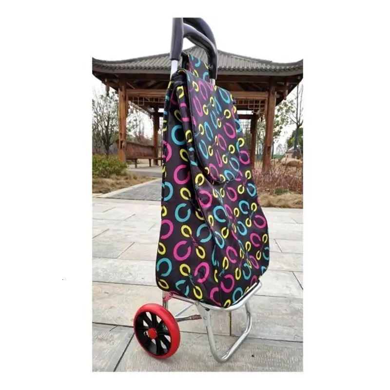 Тележка Verdulero Carro De La Compra Carretilla Plegable Carrello Cucina Mesa Cocina хозяйственная колесница Roulant стол Кухонная Тележка - Цвет: MODEL O