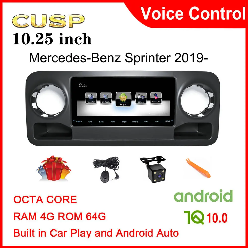 

10.25 Mercedes-Benz Sprinter GPS RADIO ANDROID CAR GPS FOR Sprinter 2019 2020 CAR DVD CAR STEREO 4G+64G Car Multimedia CAR PLAY