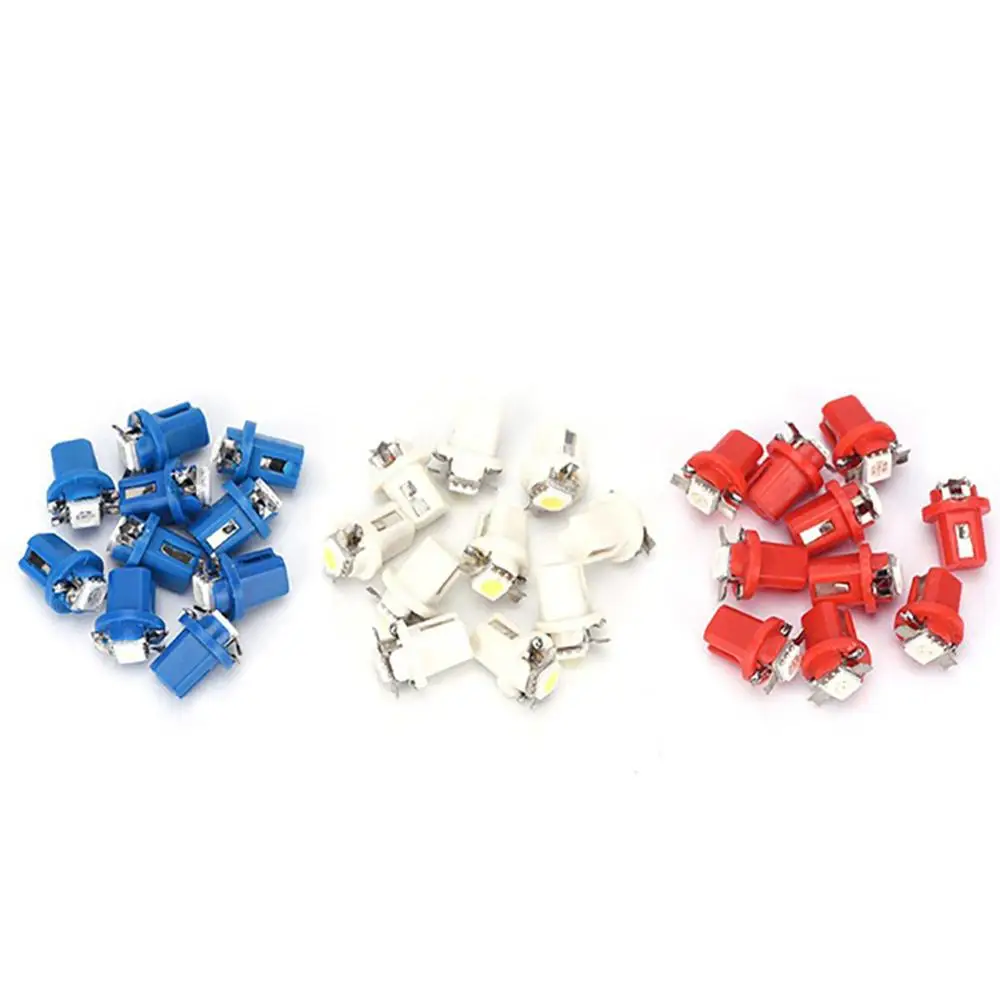 For instrument panel dashboard light car bulb side light indicator interior panel bulb lamp license plate lamp 10PCS B8.3D 5050