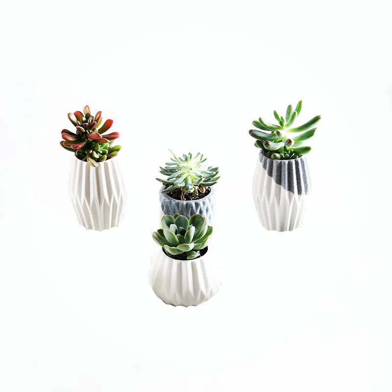 Cement Flower Pot Molds Handmade Concrete Planter Silicone Mold