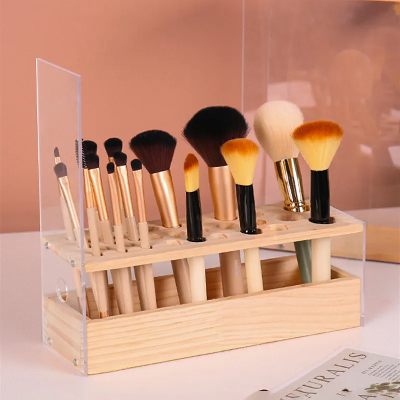 2023 Cosmetics Makeup Brushes Storage Holder Cylindrical Case Storage Stand  Brush Pen Holder Organizer Wrought Iron Pen Storage - AliExpress