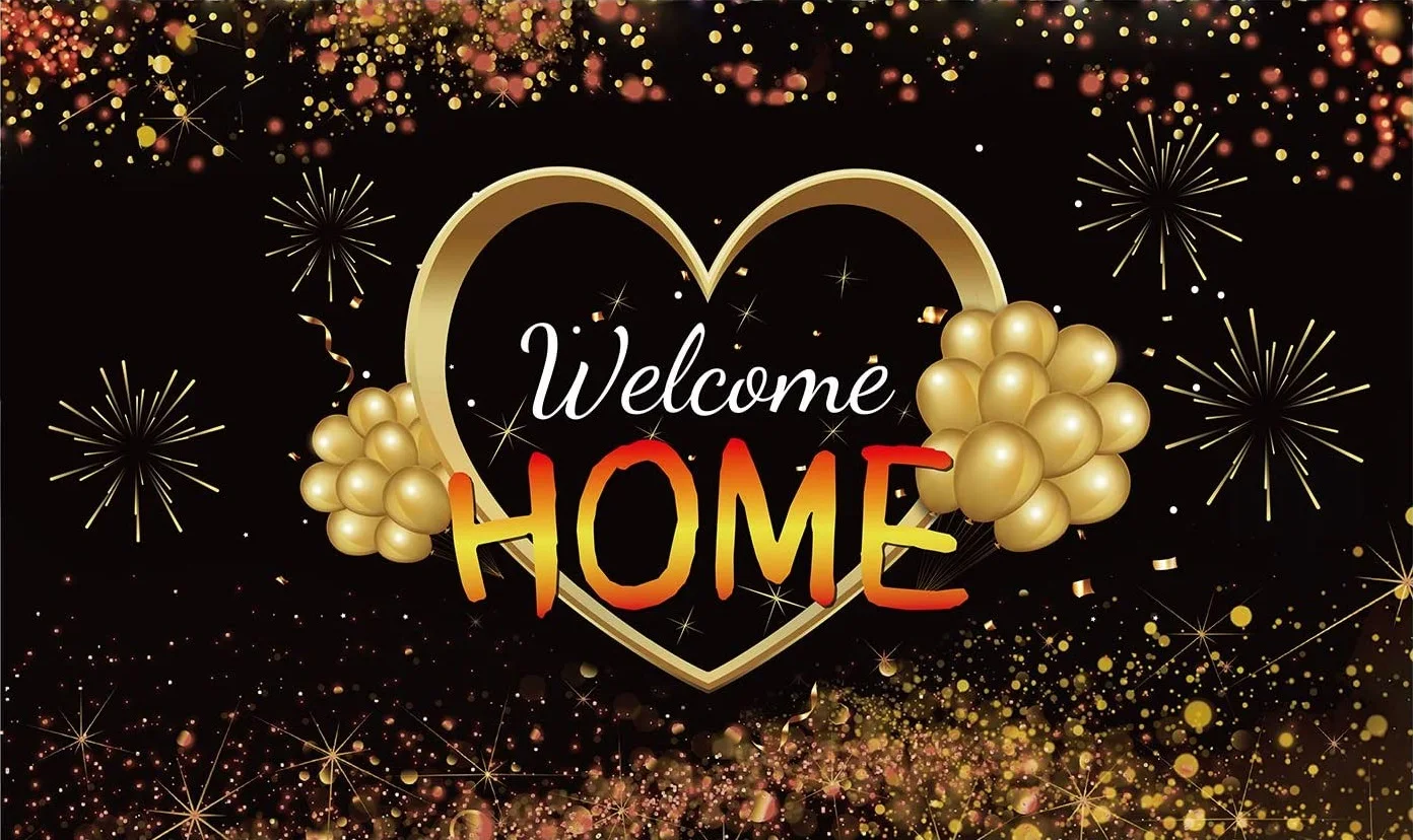 House Warming Party Decoration Home Sweet Home Banner Backdrop Photography  Key Shining Lights Background Pink Floral Wooden Floor Wedding Photo Booth  Props 70.8x43.3inches : : Health & Personal Care