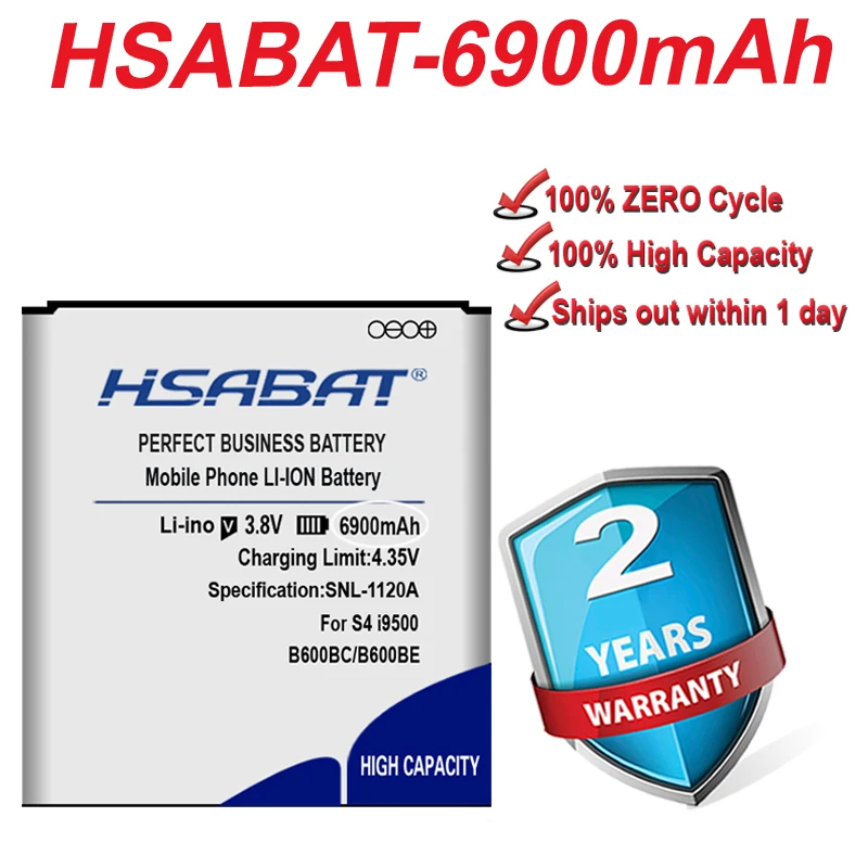 Аккумулятор HSABAT 690 мАч B600BE B600BC для Samsung Galaxy S4 (S4 Active) i9500 i9295 i9505 i9502 i9508 i9152 i9150 i9158 i9506 |