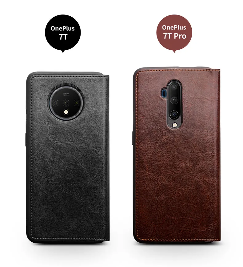 QIALINO, деловой откидной Чехол для Oneplus 7T Pro из натуральной коровьей кожи, чехол для телефона Oneplus 7T 7 TPro, тонкая защитная сумка