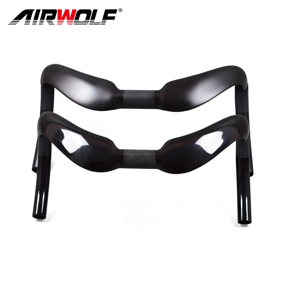 Airwolf углеродный руль для трека спринтер бар падение бар матовая/глянцевая отделка 31,8 мм углеродный изогнутый бар суматохные гонки