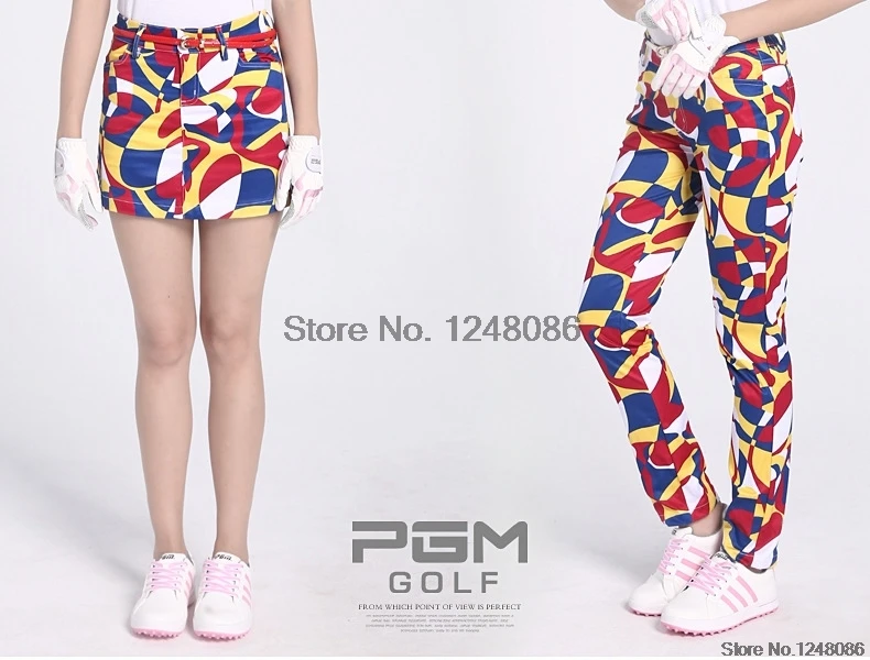 Women Colorful Golf Pants Quick Dry Slim Golf/Tennis Trousers Sportwear Female Slim Trouser Lightweight Full Length Pant AA51870