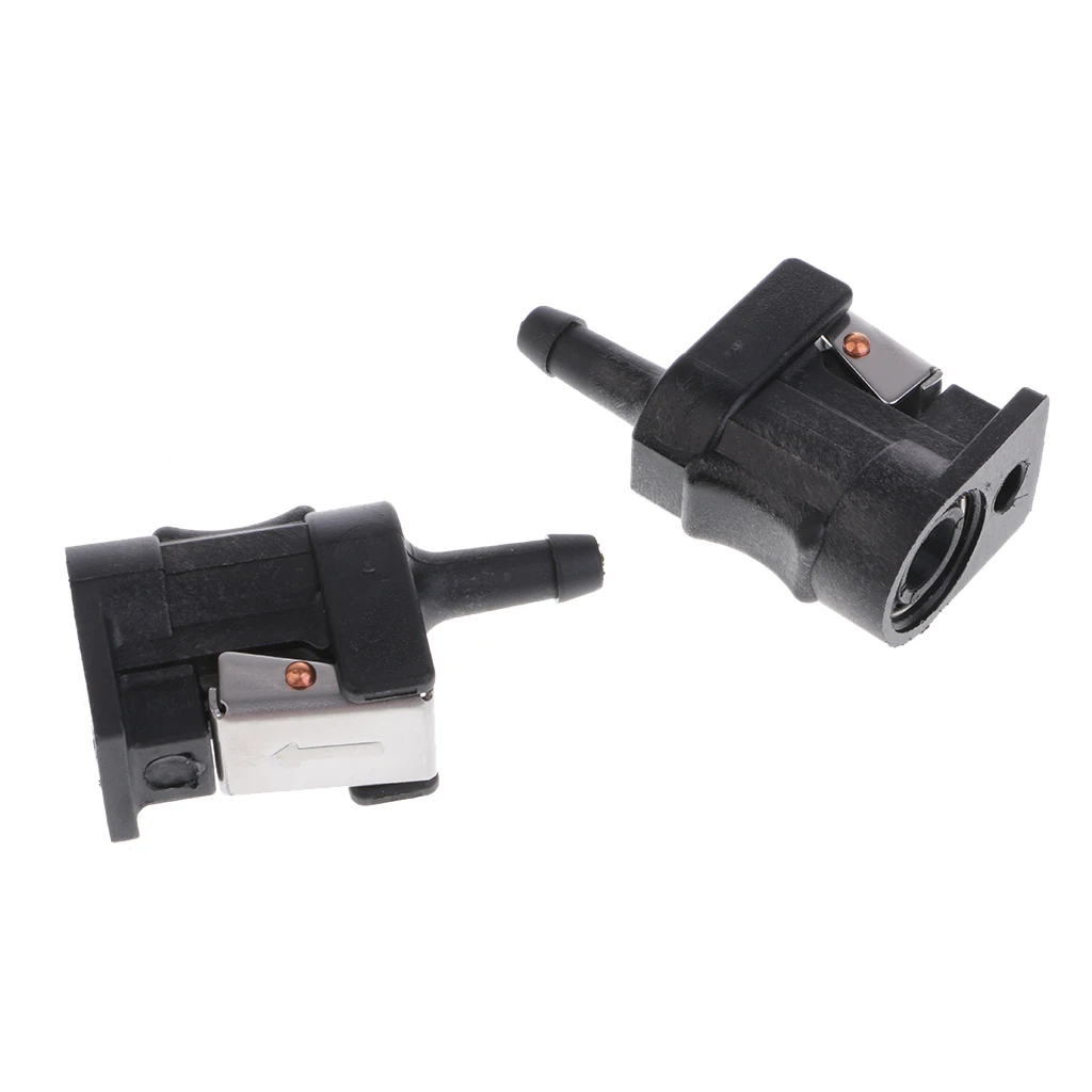 2pcs 6x10cm Fuel Line Tank Connector Plastic for Yamaha Outboard Motor Marine Boat Engine Black Dropship