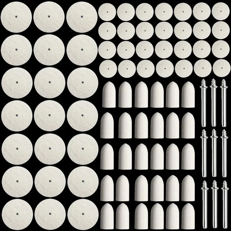 88 шт. Универсальный войлочный Полировочный коврик Buff чистые колеса и точечные оправки для роторный дремель пакет THIN889