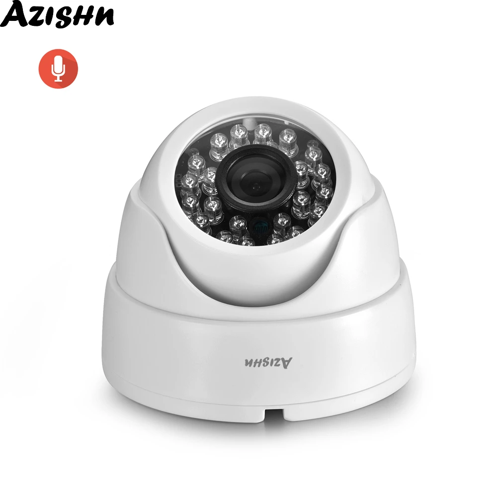 AZISHN H.265 3MP 1080P IP Camera Indoor Dome Audio Recording Security CCTV Video Surveillance Camera hidden wireless surveillance cameras