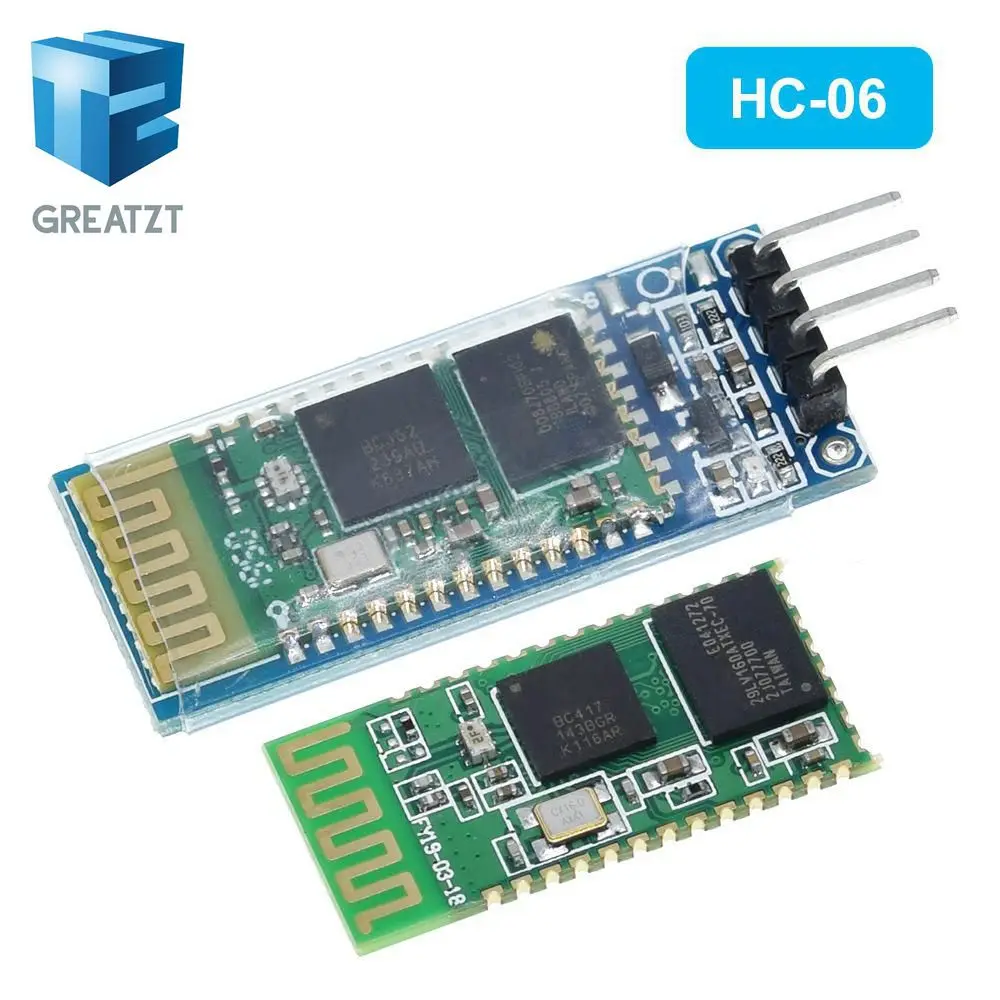1 ШТ. HC06 HC 06 Беспроводной Серийный 4 Pin Радиотрансивер RS232 TTL Модуль Bluetooth плагин|rs232
