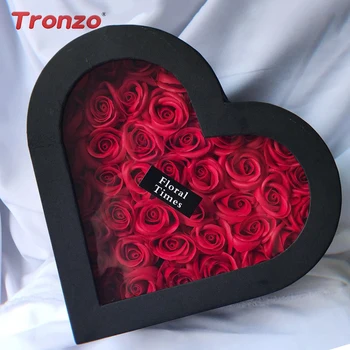 

Tronzo Rose Soap Flower With Heart-shaped Gift Box Artificial Soap Flower Creative Gifts For Mother's/Valentine's Day Birthday