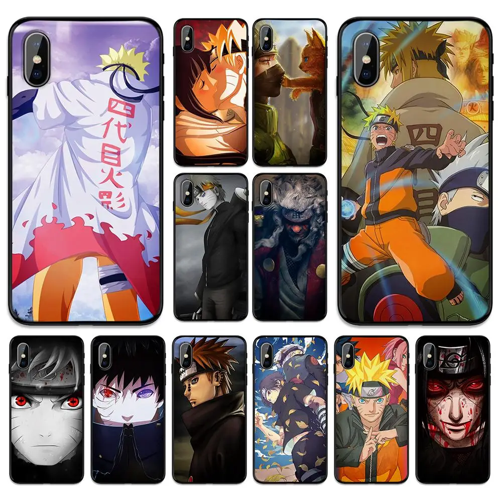 Romantic domainous anime naruto Soft TPU Case Cover for Apple iPhone 6 6S 7 8 Plus 5 5S SE X XS MAX XR Silicone Cases | Мобильные
