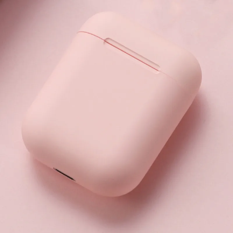 i12 pink I12 tws матовые Bluetooth наушники беспроводные наушники Hands free бизнес наушники Спортивная гарнитура Музыка для всех смартфонов Прямая поставка - Цвет: i12 pink